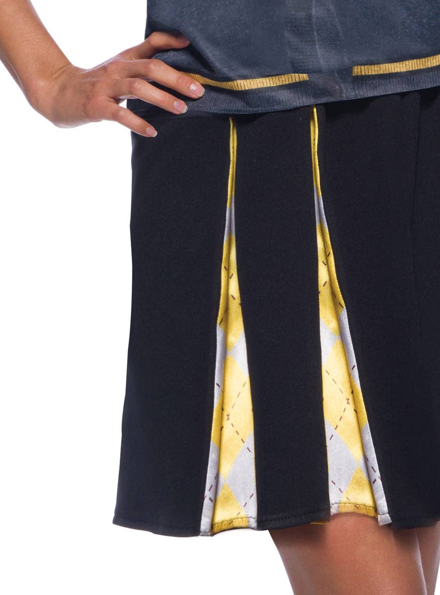 Image of Harry Potter Teen Girls Hufflepuff Costume Skirt - Close Image 2