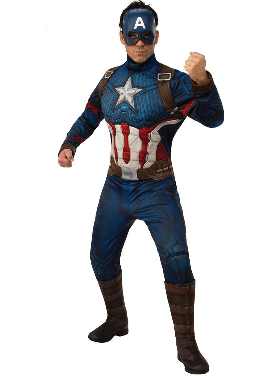 Main image of Avengers 4 Deluxe Mens Captain America Costume