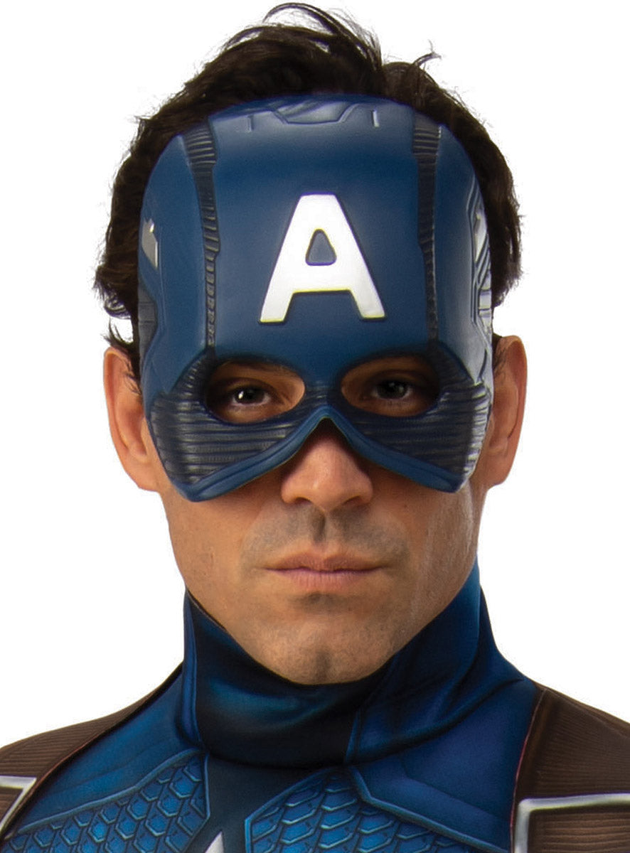 Avengers 4 Deluxe Mens Captain America Costume - Mask Image