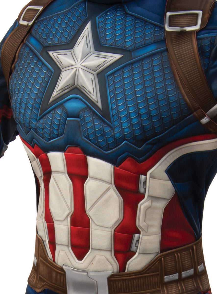 Avengers 4 Deluxe Mens Captain America Costume - Close Image