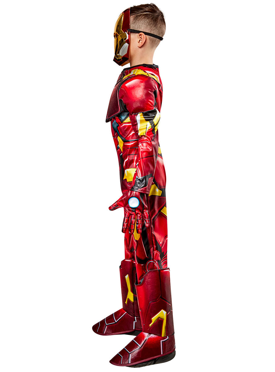 Side Image of Marvel Comics Iron Man Premium Boys Superhero Costume