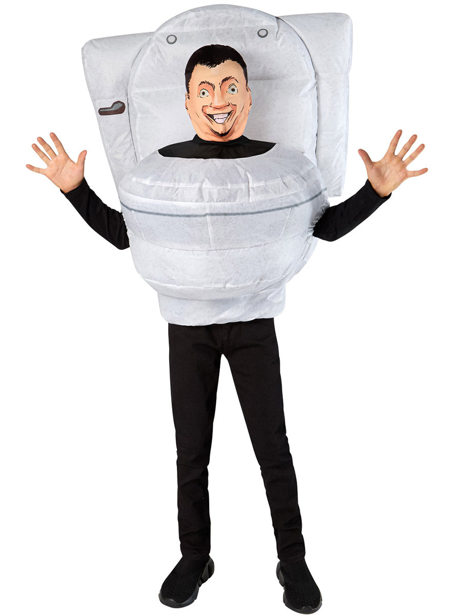 Alternate Image of Skibidi Toilet Kids Novelty Inflatable Costume