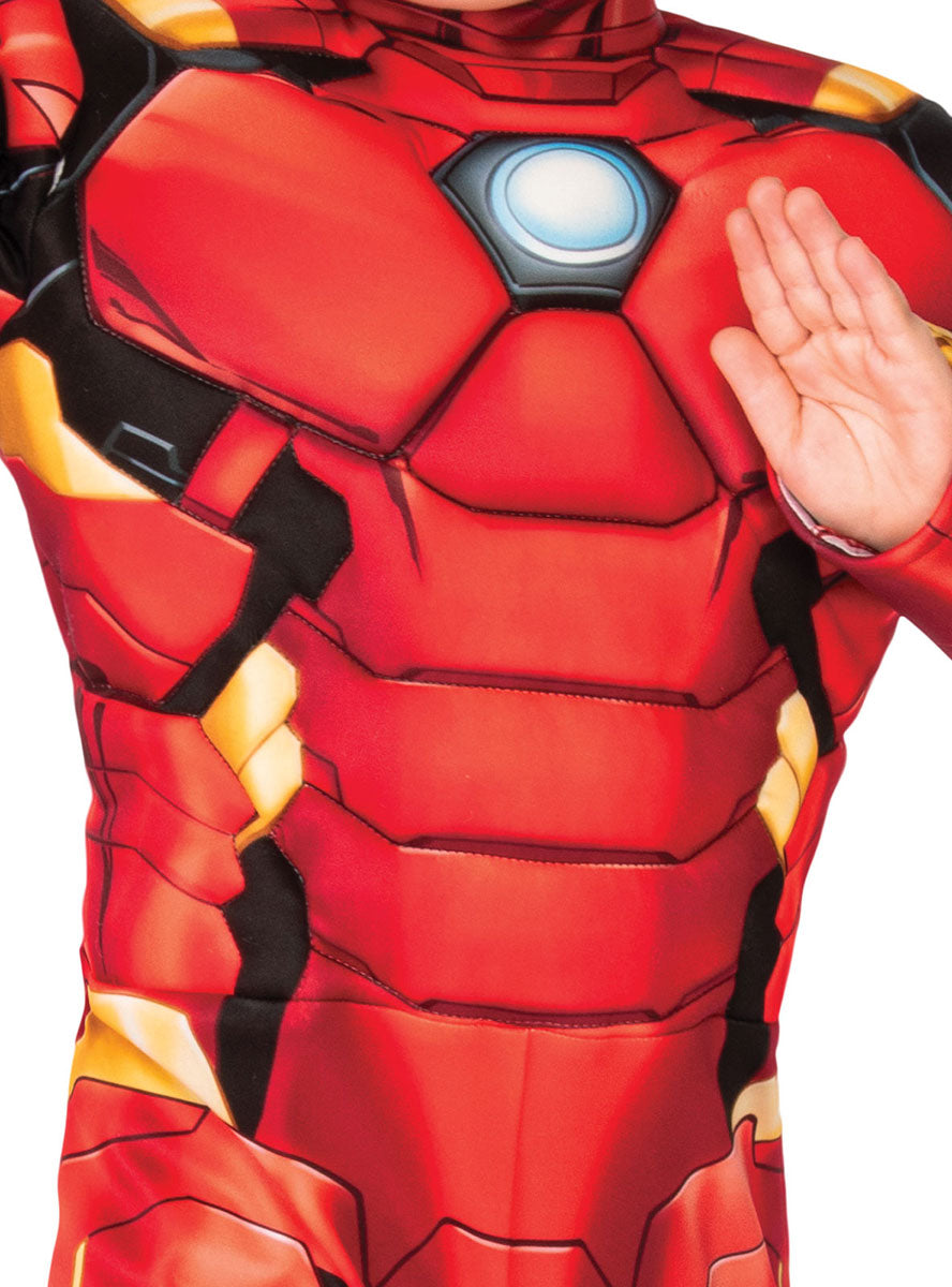 Close Image of Deluxe Iron Man Toddler Boys Superhero Costume