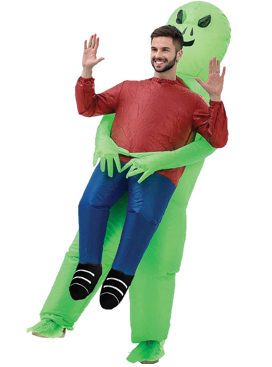Image of Funny Inflatable Alien Kidnap Adults Halloween Costume