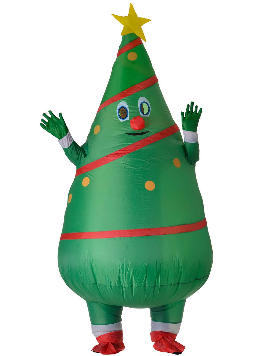 Image of Inflatable Green Christmas Tree Adult's Costume - Main Image