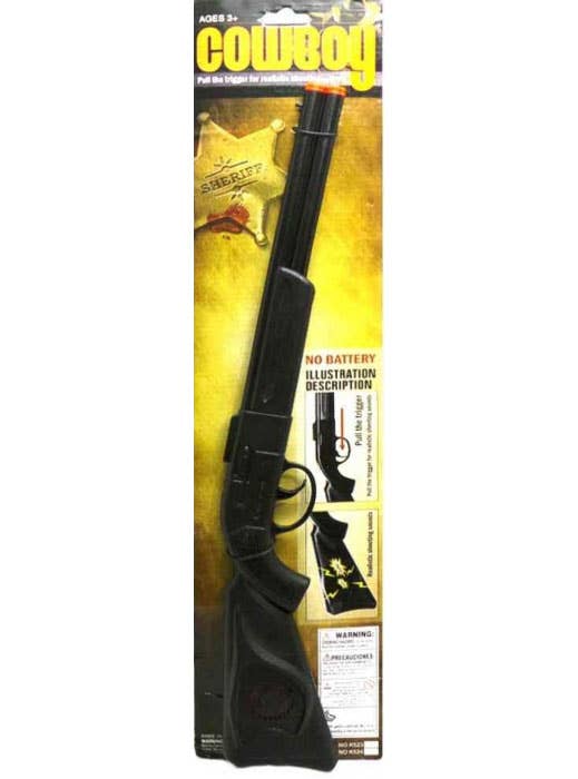 Black Cowboy Rifle Gun Costume Accessory - Image 2