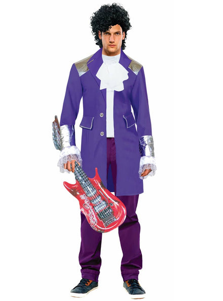 Men's Purple Prince Musician Costume - Main Image