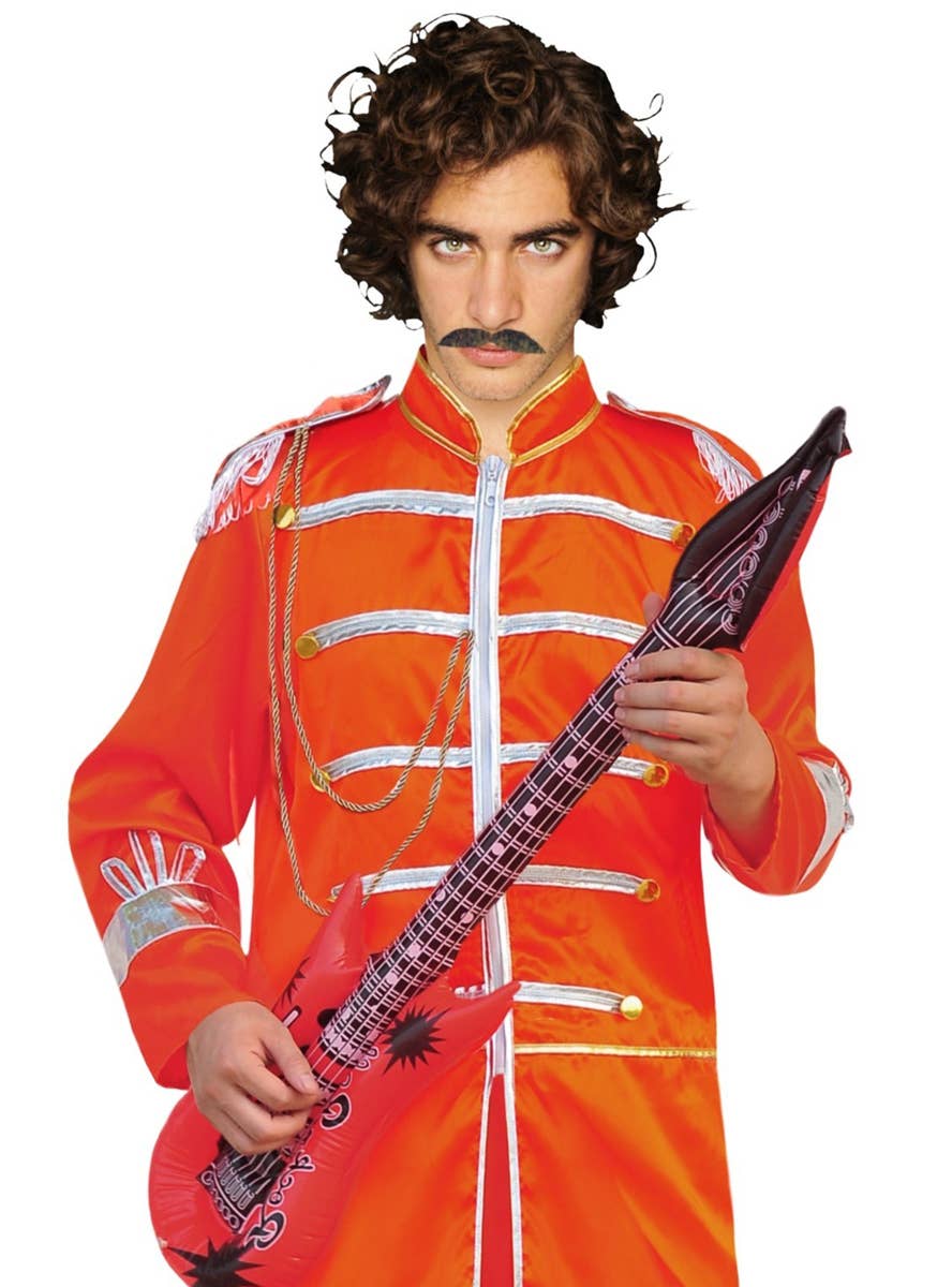 Red Sergeant Peppers Beatles Costume for Men - Close Up Image