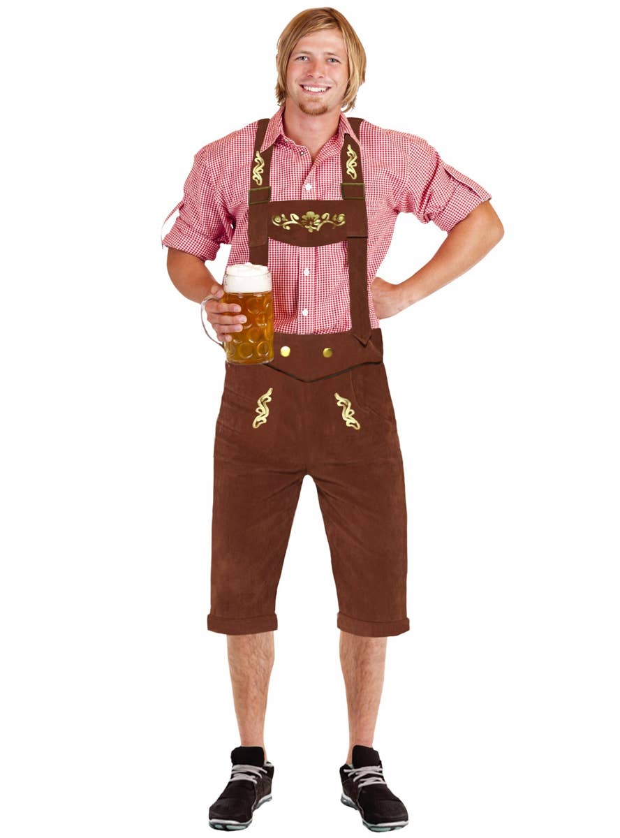 German Lederhosen Oktoberfest Costume for Men - Main Image