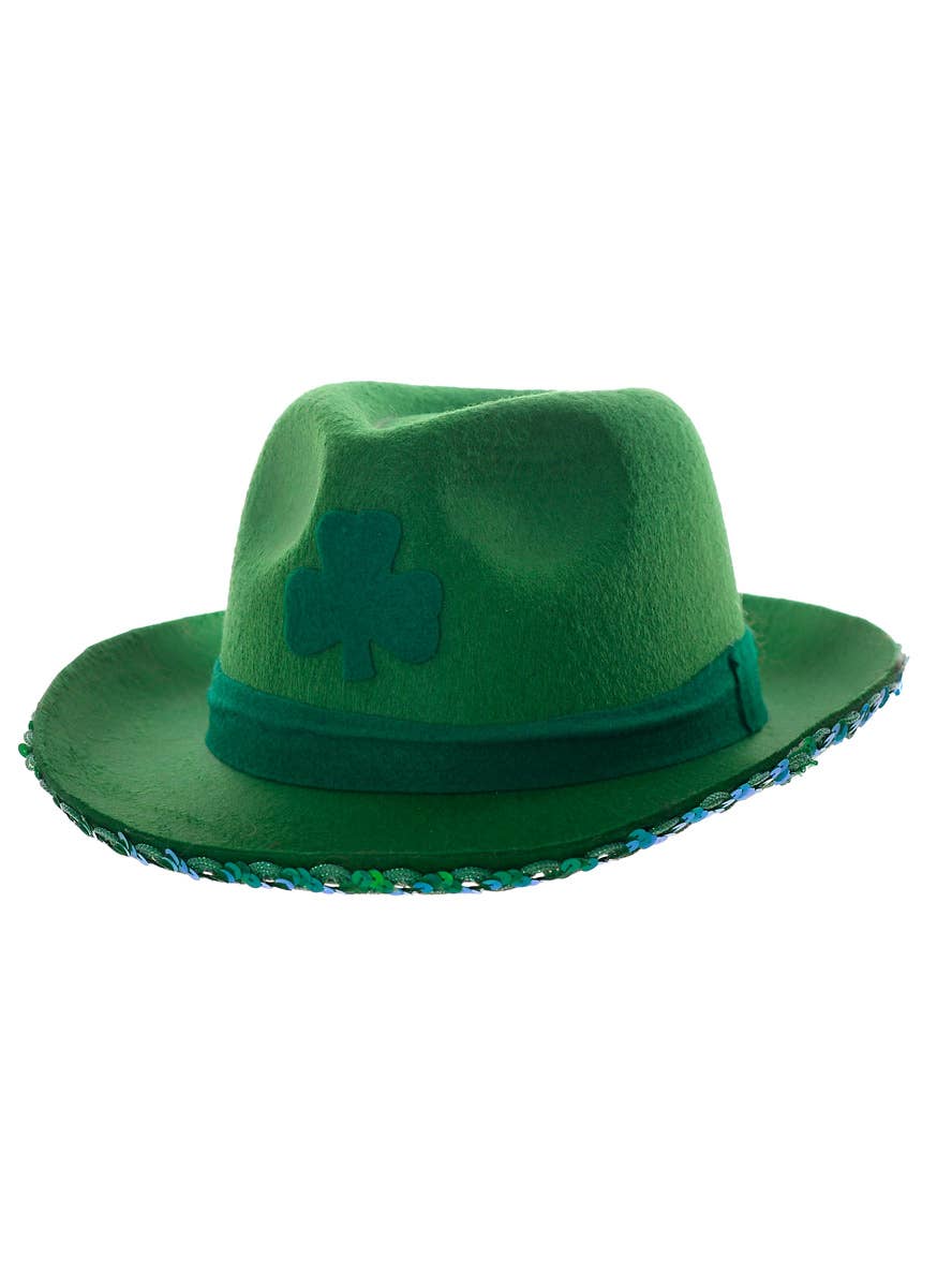 Green Felt St Pats Day Hat