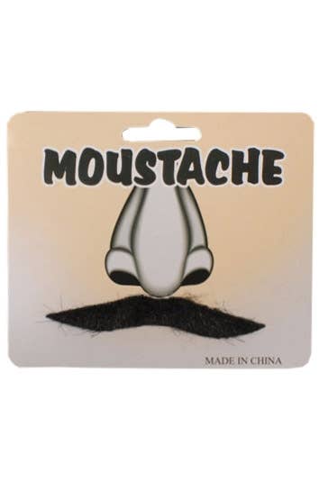 English Gentleman's Black Costume Accessory Moustache