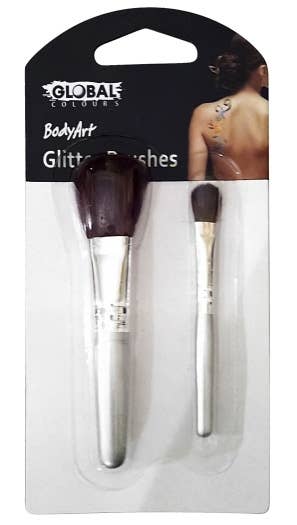 2 Pack of Soft Glitter Art Brush Set