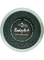 Deep Green Water Based Face and Body Cake Makeup - Front Image