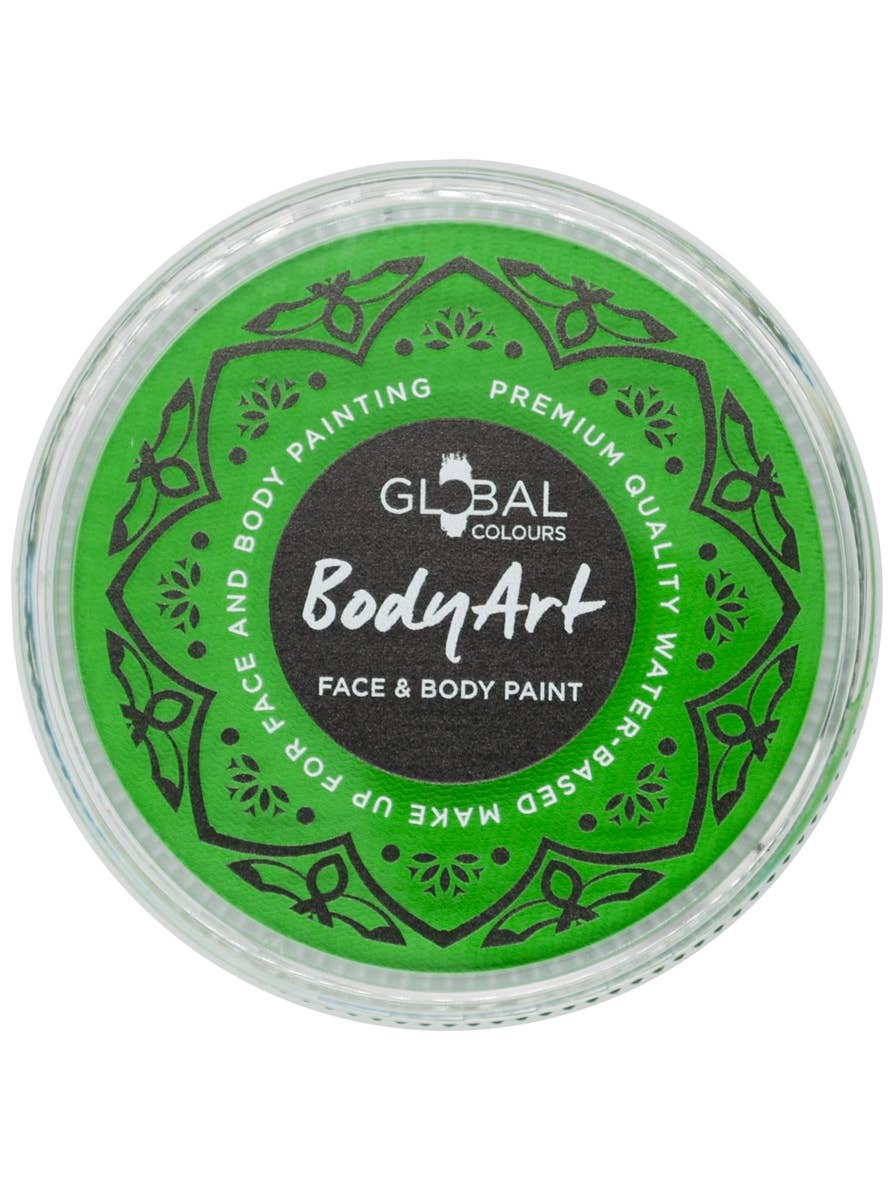 Neon Green Water Based Face and Body Cake Makeup - Front Image