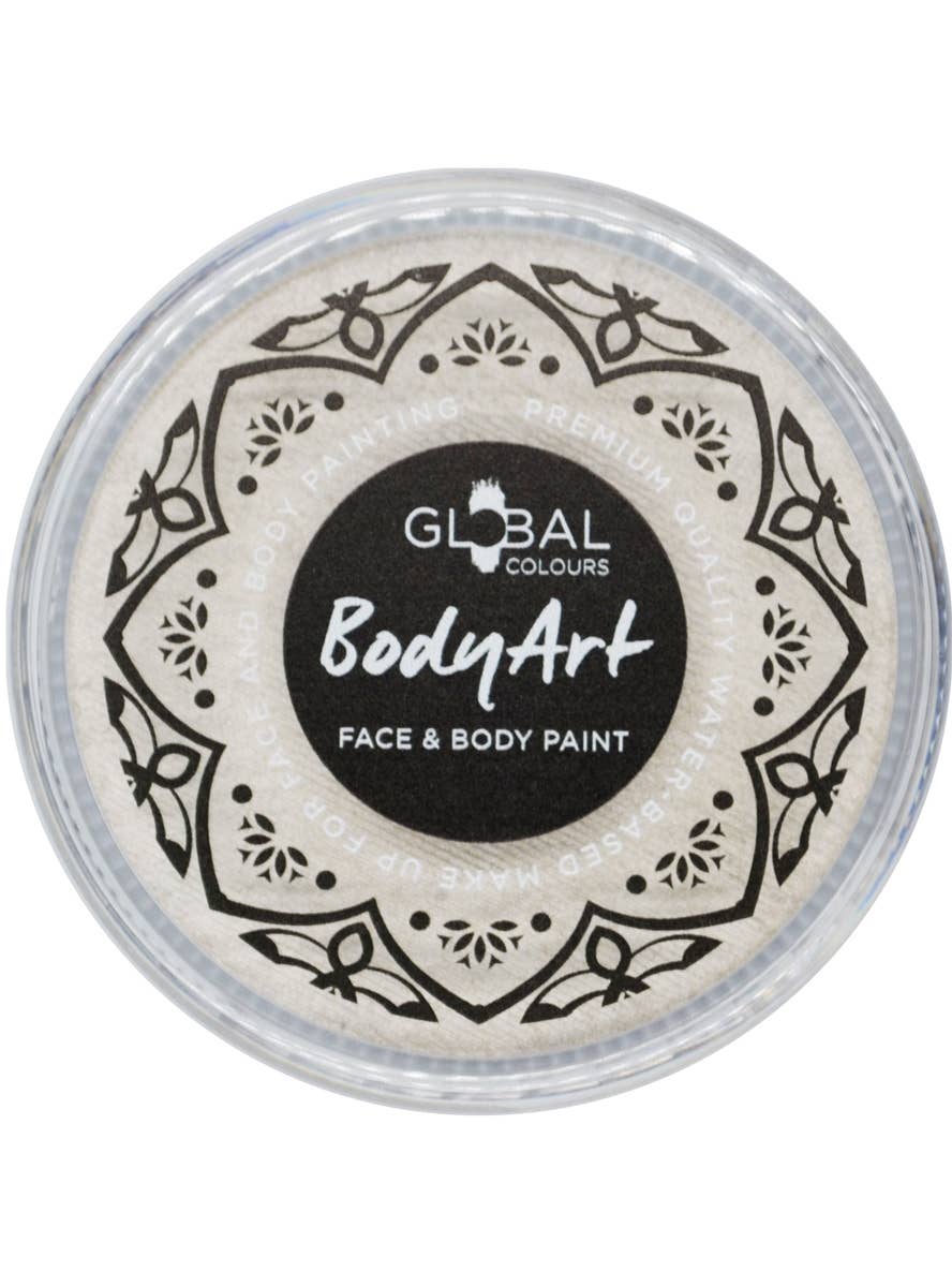 Pearl White Water Based Face and Body Cake Makeup - Front Image
