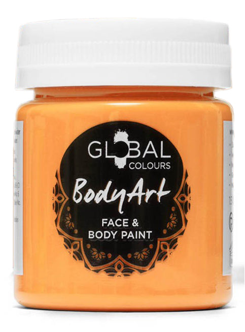 Global Colours 45ml Orange Cream Face and Body Paint