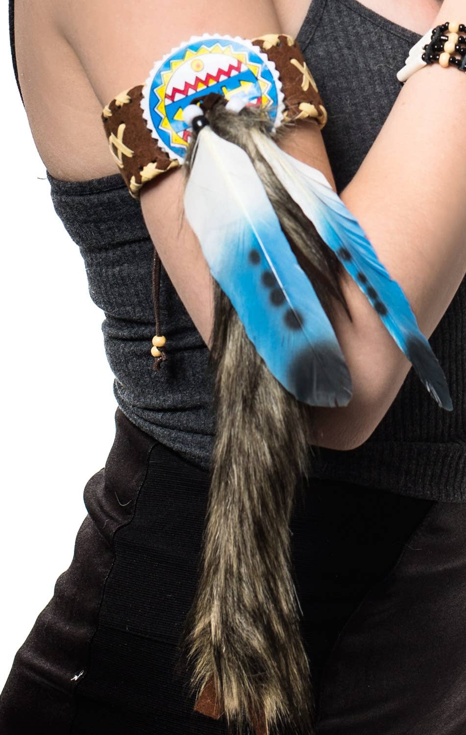 Deluxe Arm Cuff American Indian Costume Accessory - Close Image