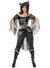 Womens Black and Silver Lace Pirate Costume