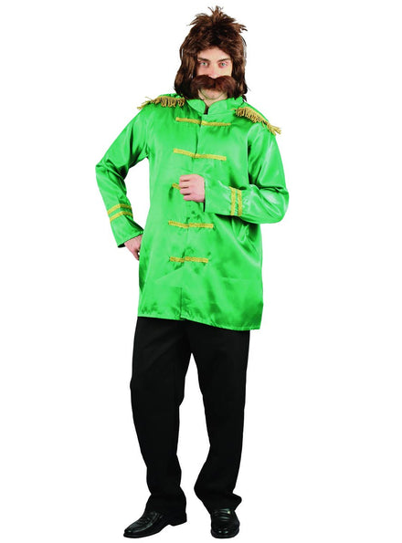 Men's Green Sgt Peppers Beatles Dress Up Costume