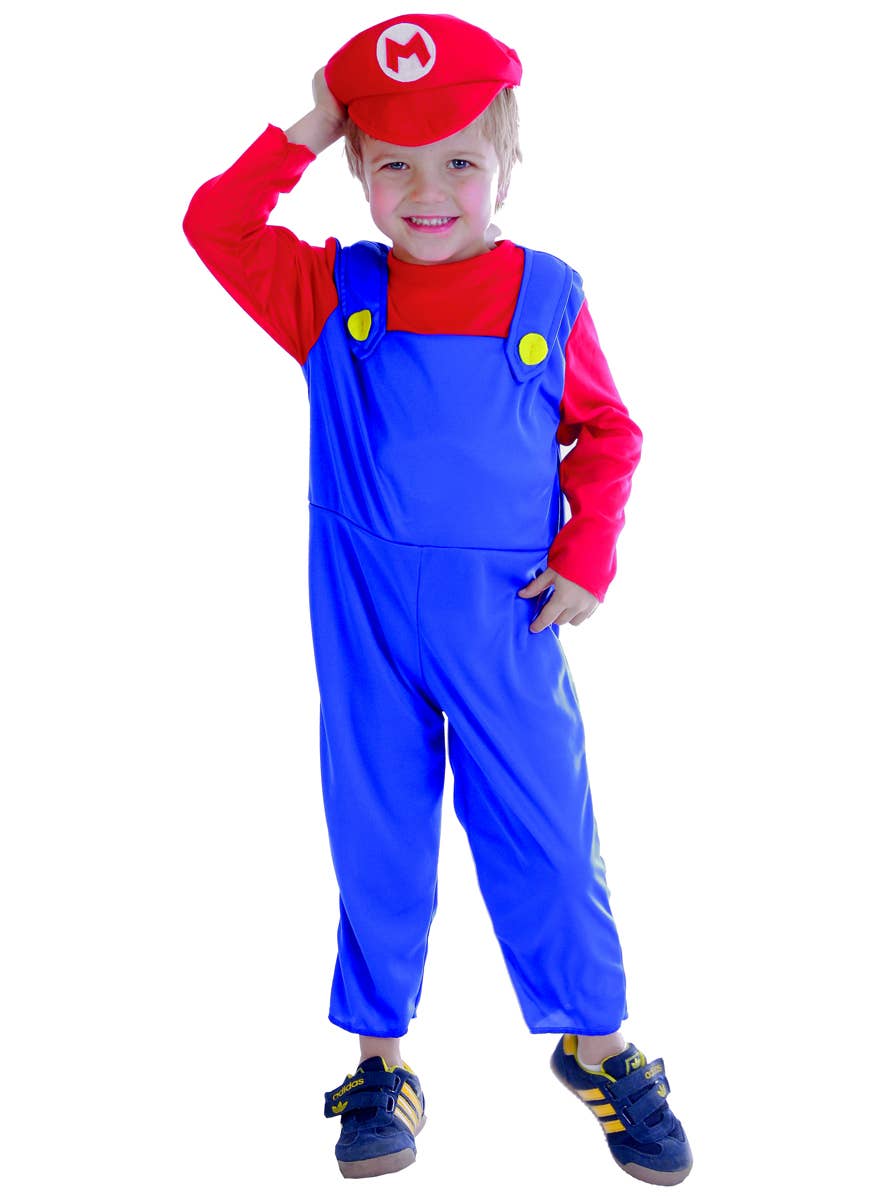 Kids Super Mario Brothers Mario Fancy Dress Costume Infant 