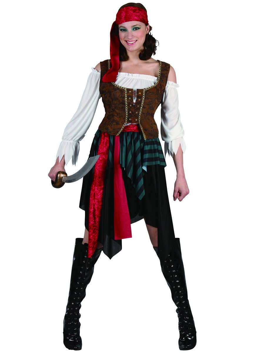Women's High Seas Pirate Woman Costume Main Image