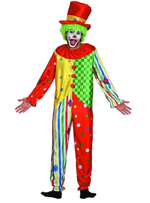 Colourful and Spotty Clown Dress Up Costume for Men