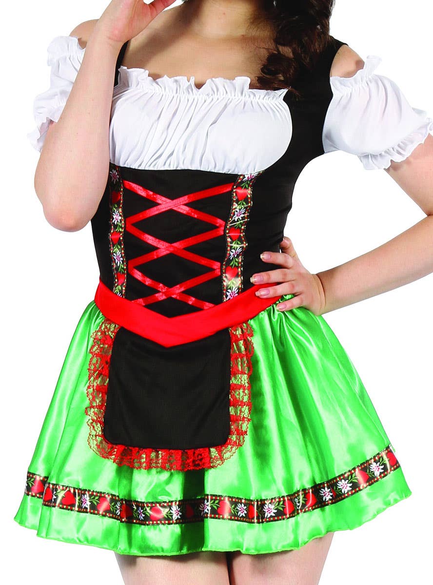 Green Beer Girl Sexy Oktoberfest Costume for Women Main Image