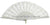 White Lace Hand Held Fan Costume Accessory