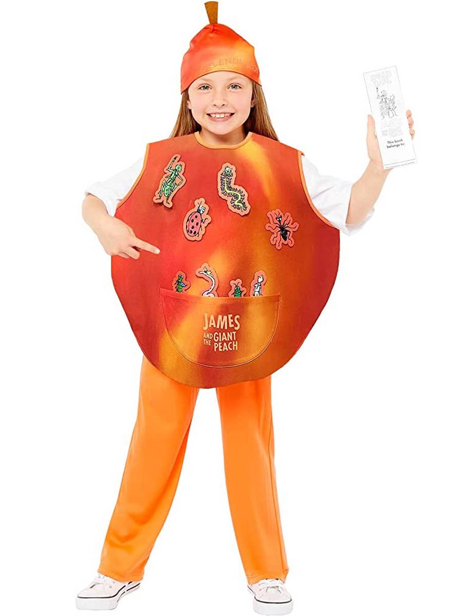 Image of James and the Giant Peach Girl's Roald Dahl Book Week Costume - Alternate Front View