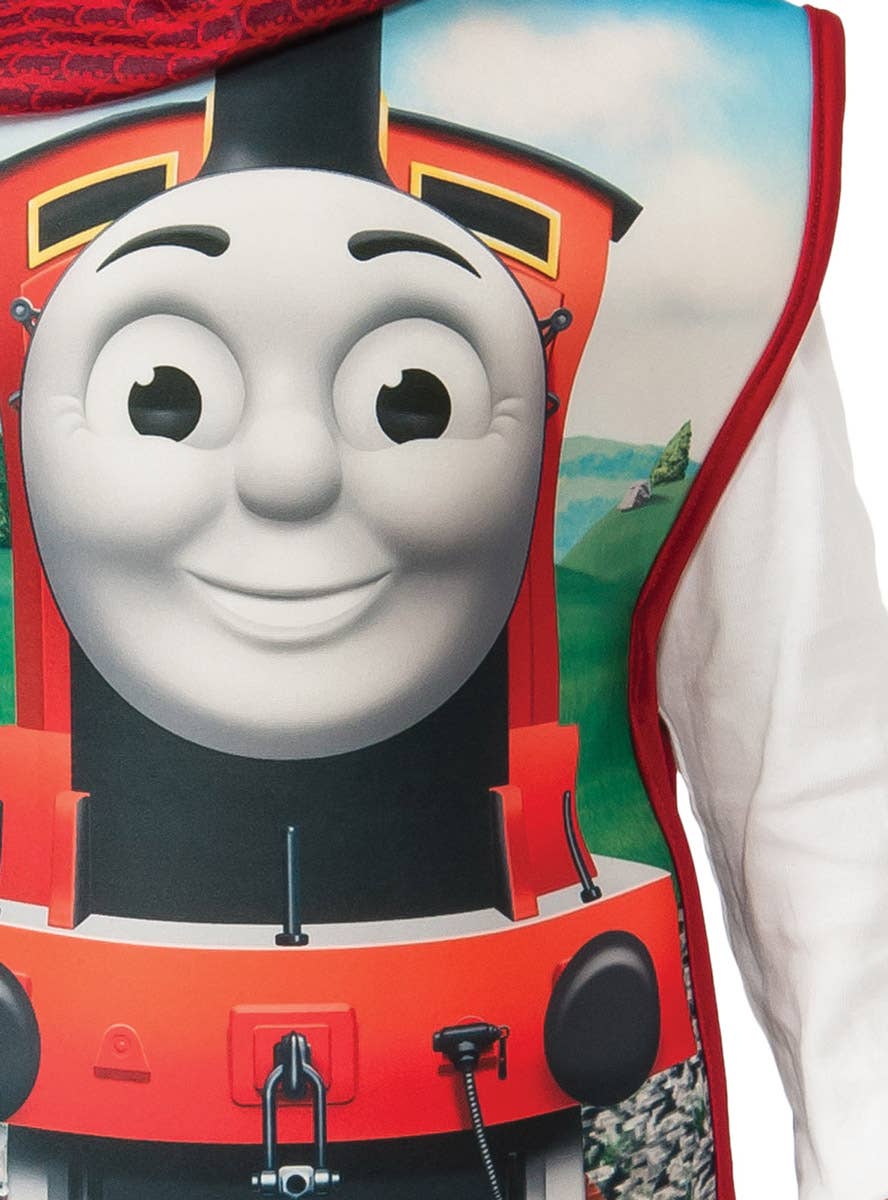 Image of Thomas the Tank Engine Toddler Boys James Costume - Close Image 2