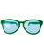 Giant Novelty Green Frame Costume Glasses with Blue Lenses - Main View