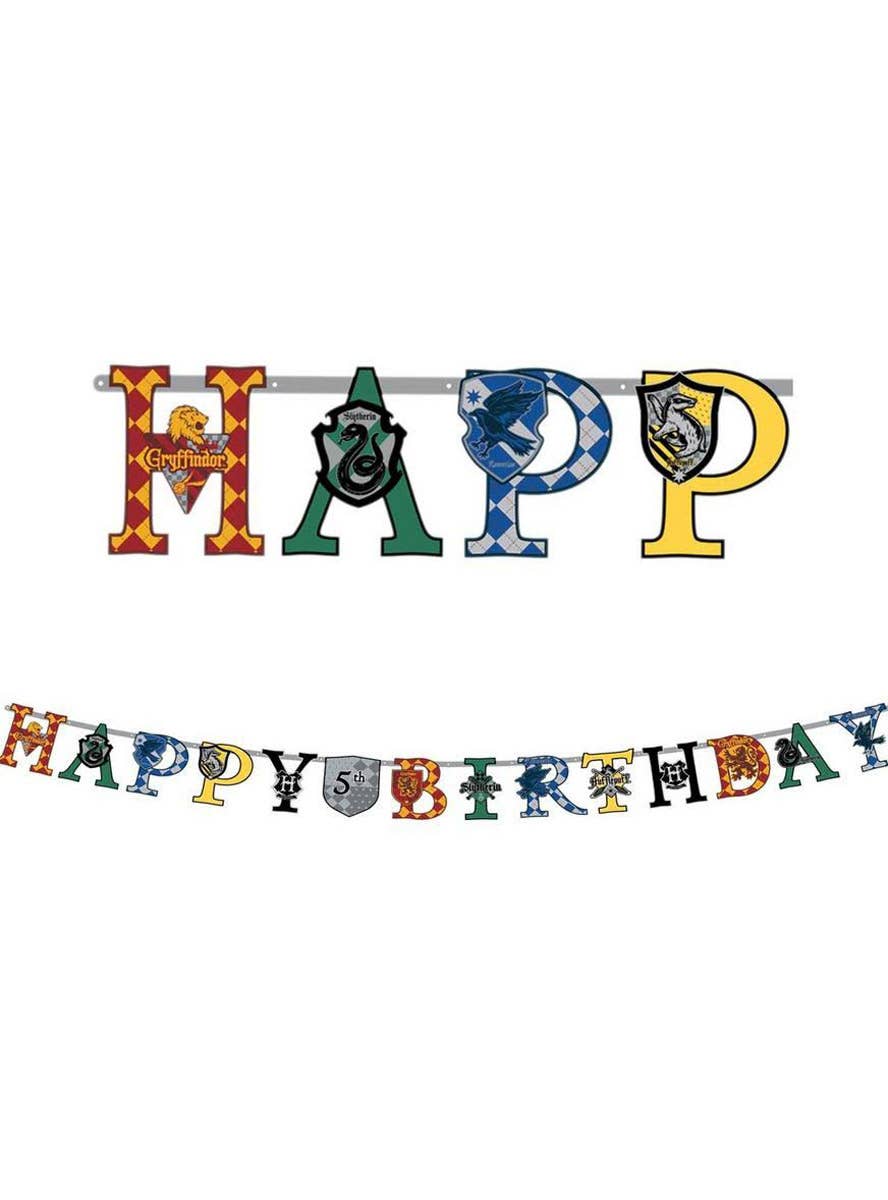 Image Of Harry Potter Happy Birthday Banner Party Decoration