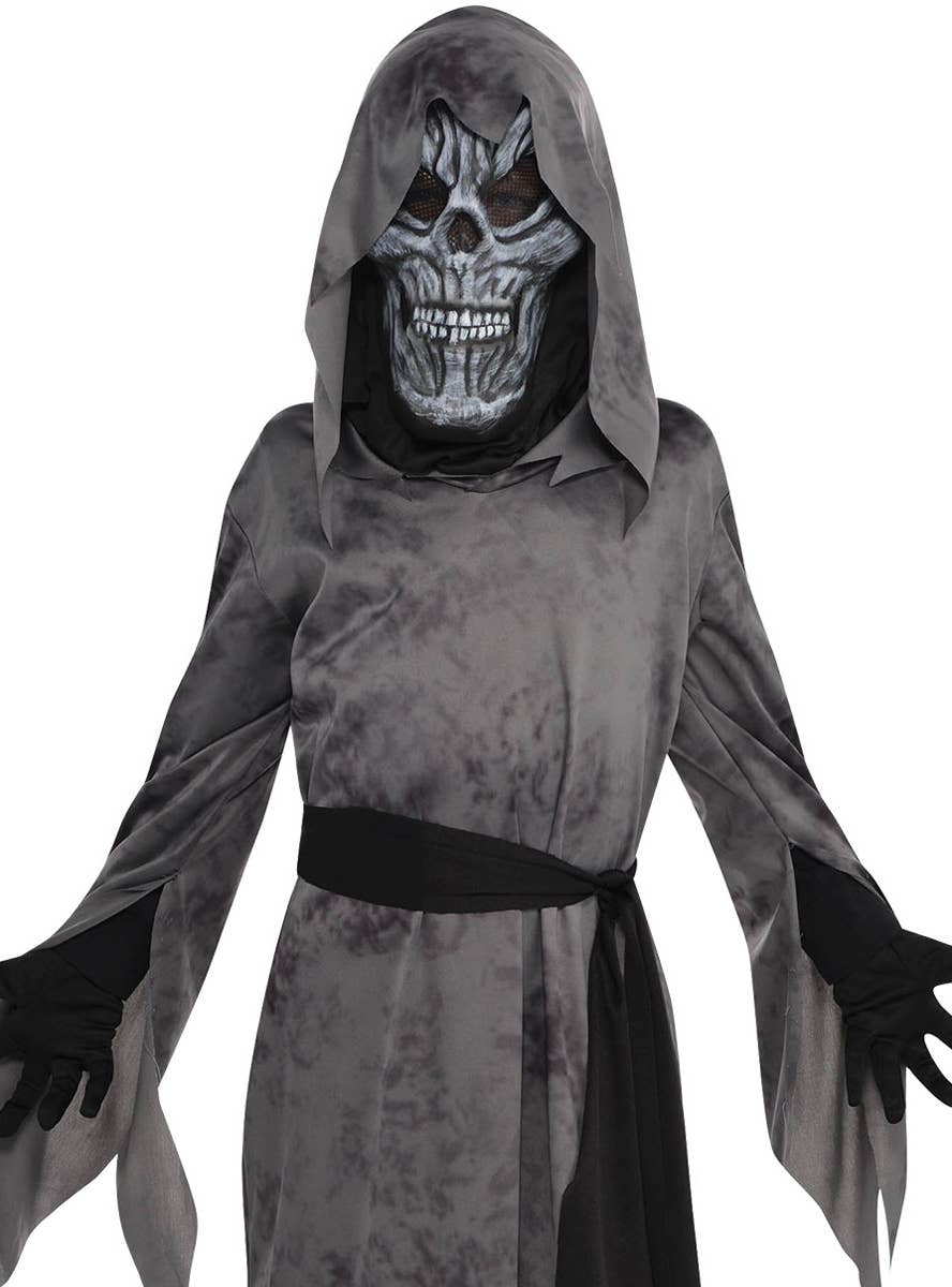 Image of Ghastly Ghoul Teen Boys Halloween Costume - Close Image