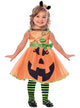 Image of Cute Pumpkin Toddler Girls Halloween Costume - Main Image