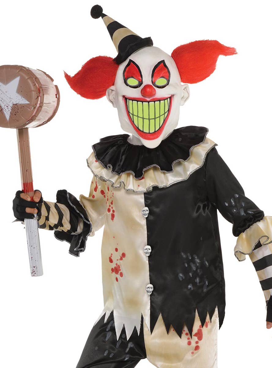 Image of Nightmare Carnival Clown Boys Halloween Costume - Close Image