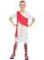 Boys Red and White Roman Toga Costume