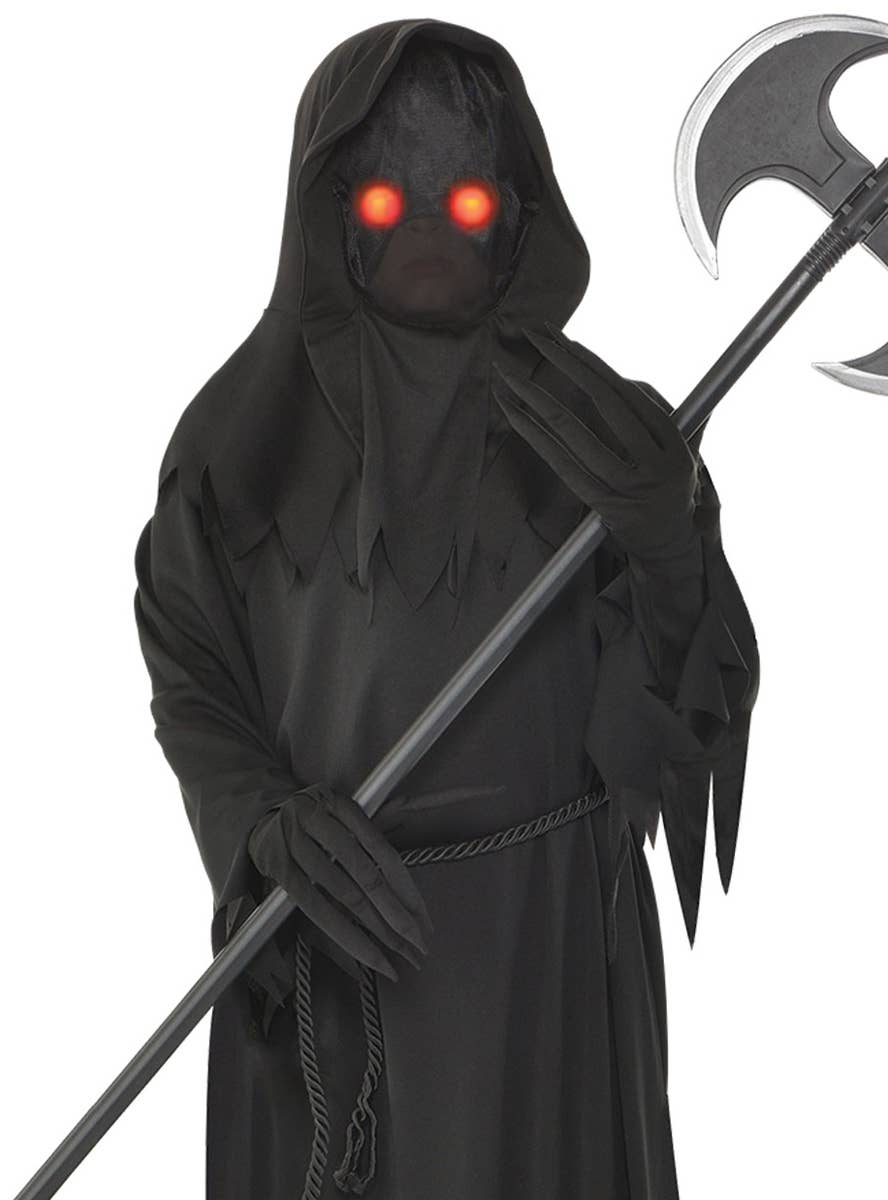 Image of Glaring Grim Reaper Teen Boys Halloween Costume 