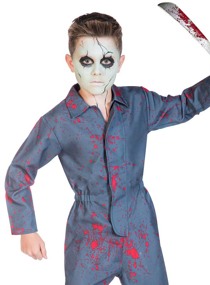 Image of Halloween Killer Boys Michael Myers Inspired Costume - Close Image