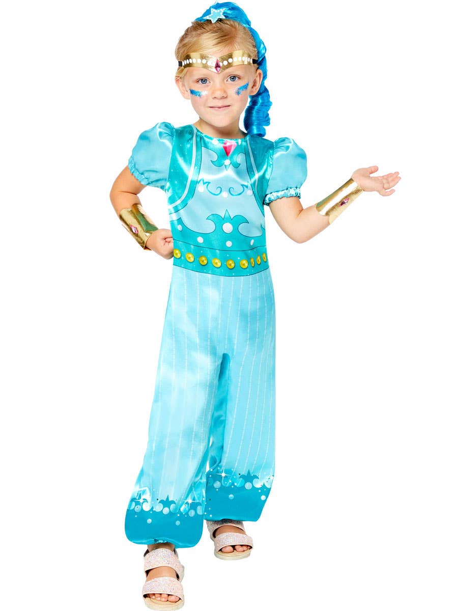 Girls Officially Licensed Blue Shimmer and Shine Costume