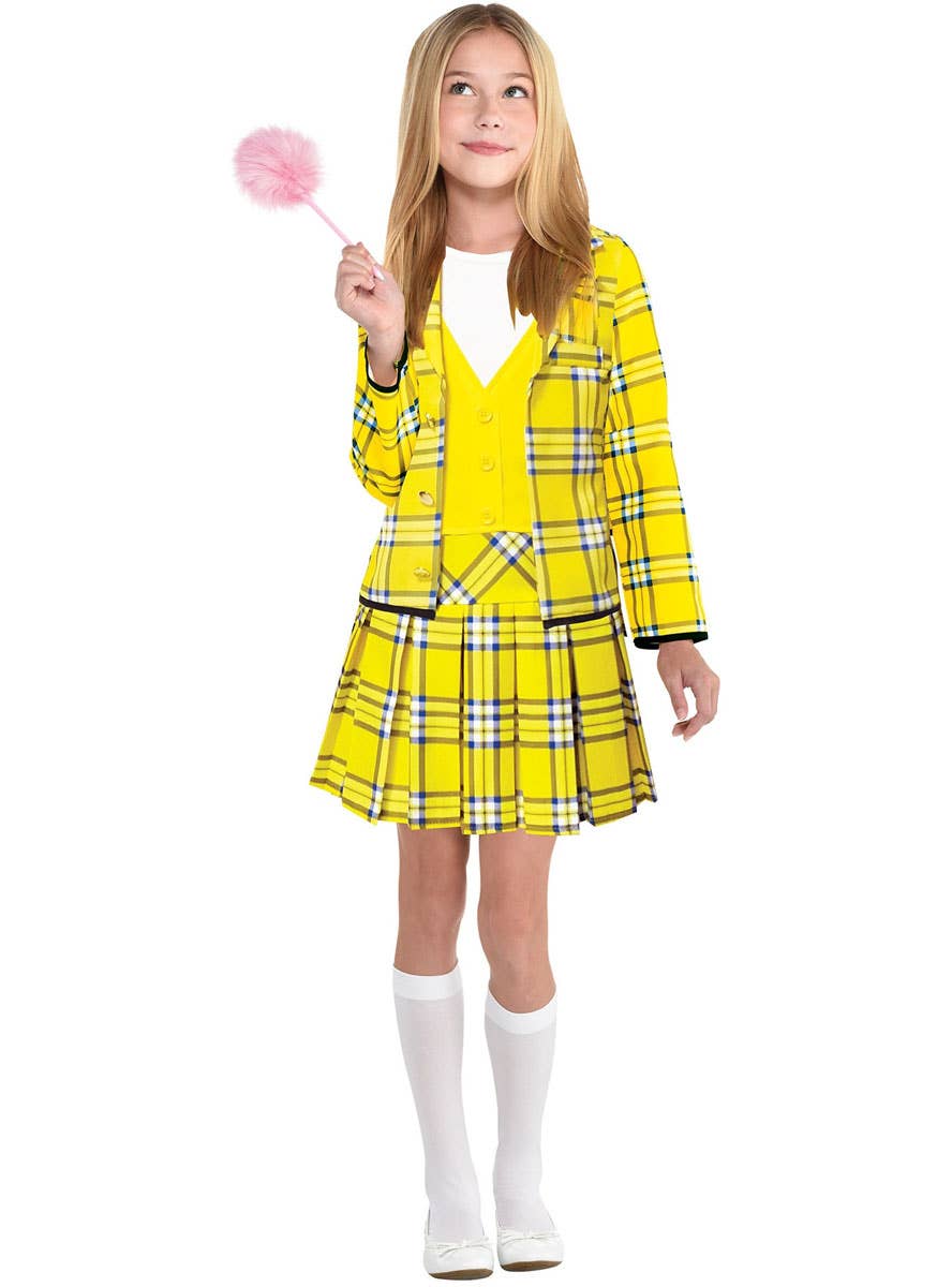 Girl's Yellow Tartan Clueless Cher Costume
