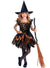 Image of Spooky Orange Spider Witch Girls Halloween Costume - Main Image