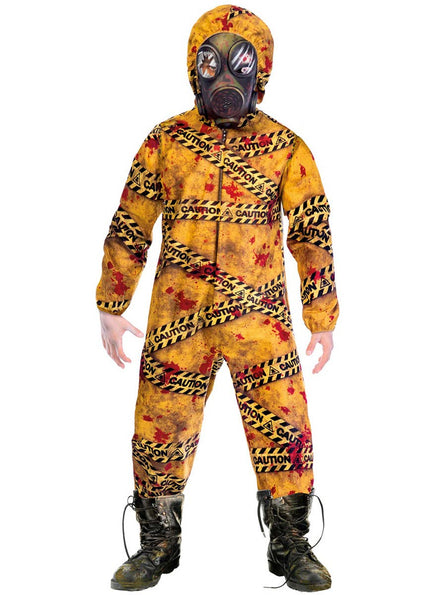 Image of Quarantine Zombie Teen Boys Hazmat Halloween Costume - Main Image