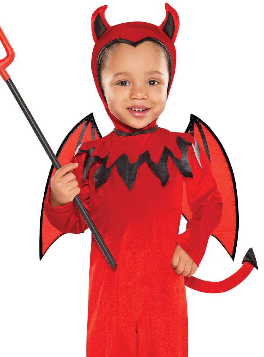 Image of Cheeky Lil Devil Toddler Boys Halloween Costume - Alternate Image