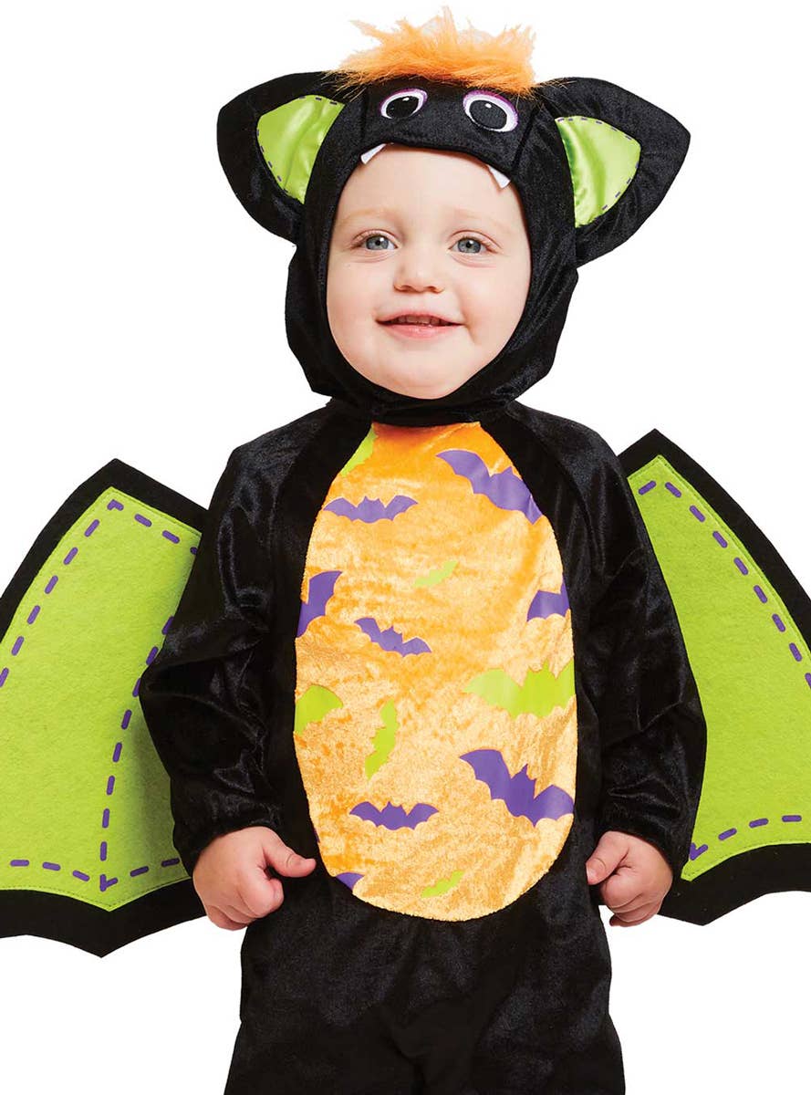 Image of Iddy Biddy Bat Infant Halloween Costume - Close Image