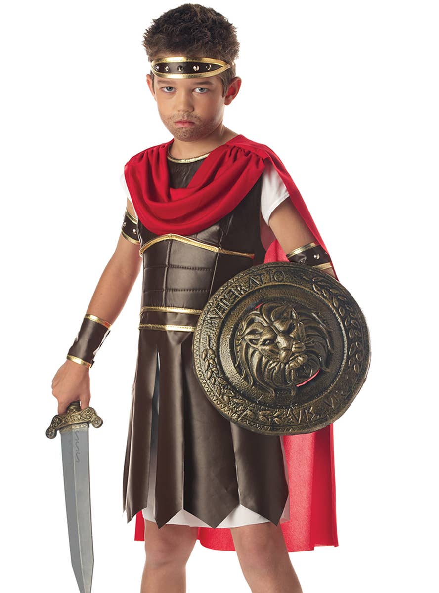 Hercules Boy's Roman Warrior Book Week Fancy Dress Close Up Image