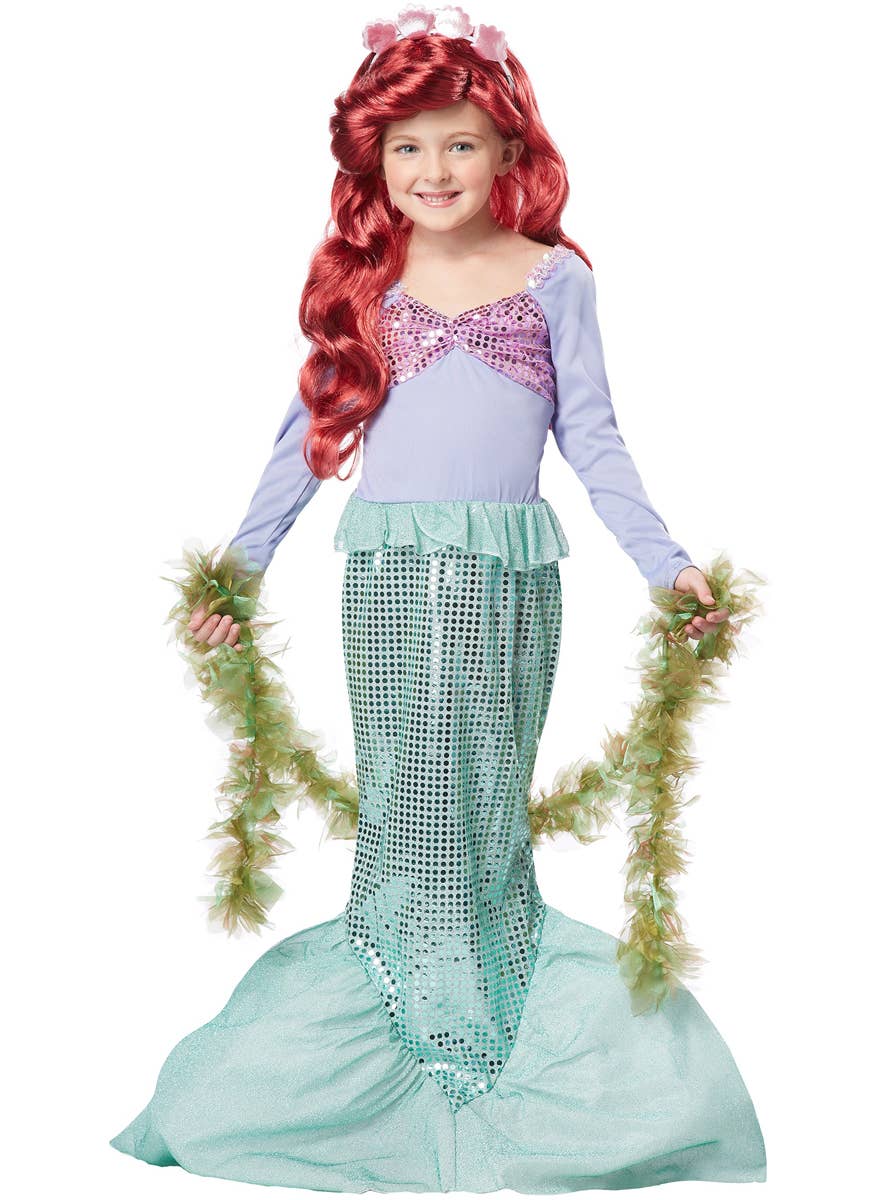 Girl's Little Mermaid Ariel Costume Alternative View