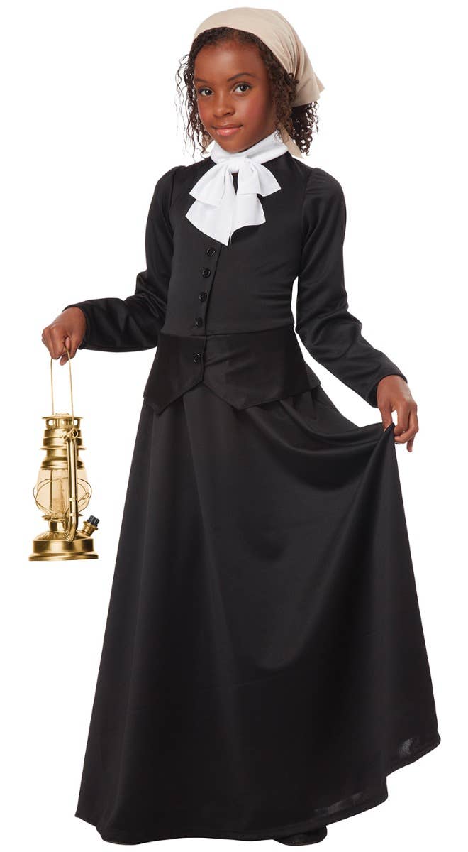 Girls Susan B Anthony and Harriet Tubman Fancy Dress Costume Alternate Image