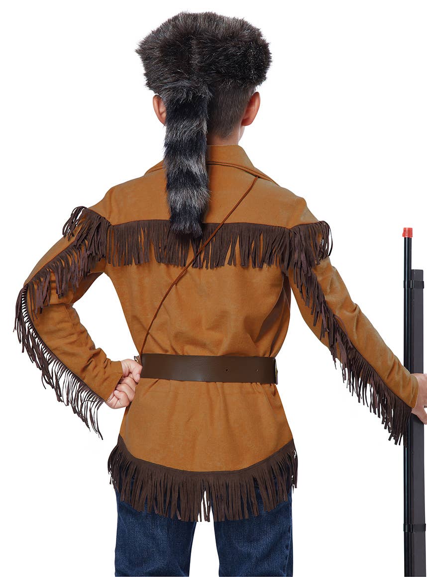 Wild West Frontiersman Boys Costume Back View