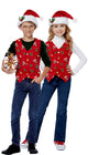 Christmas Kid's Unisex Red Holiday Costume Vest and Hat Main Image