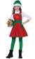 Girl's Christmas Elf In Charge Green And Red Holiday Fancy Dress Costume Main Image 